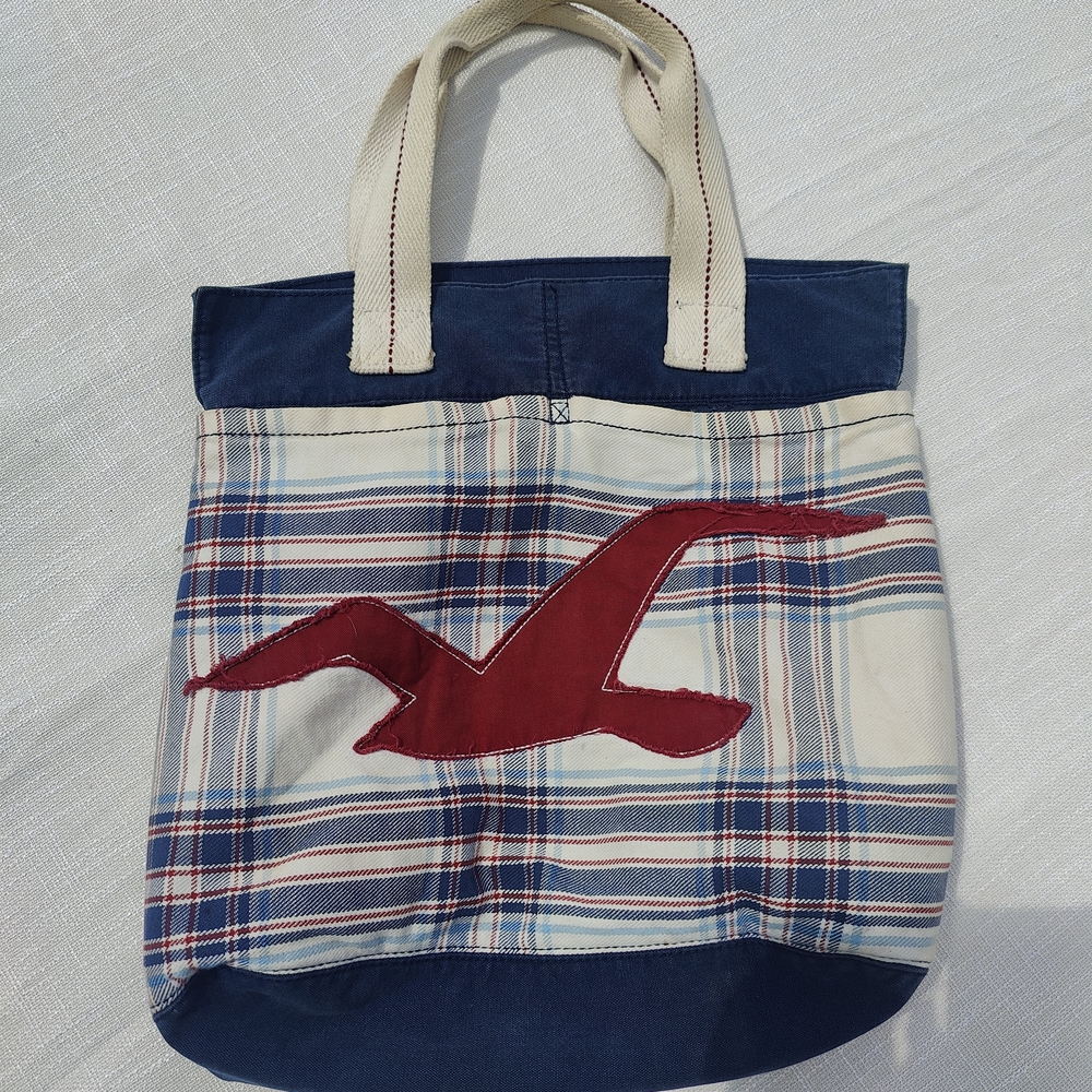 American Eagle Outfitters Red and Blue Tote Bag